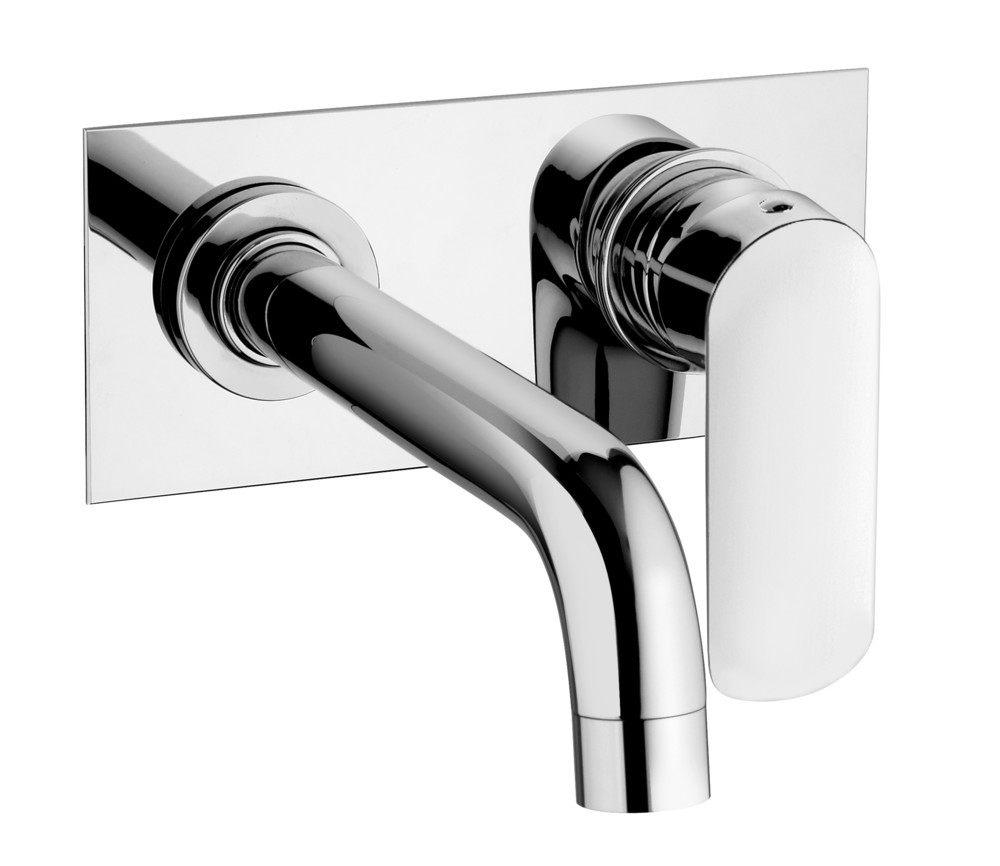 Wall mounted basin mixer