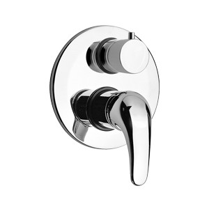 Shower mixer, diverter