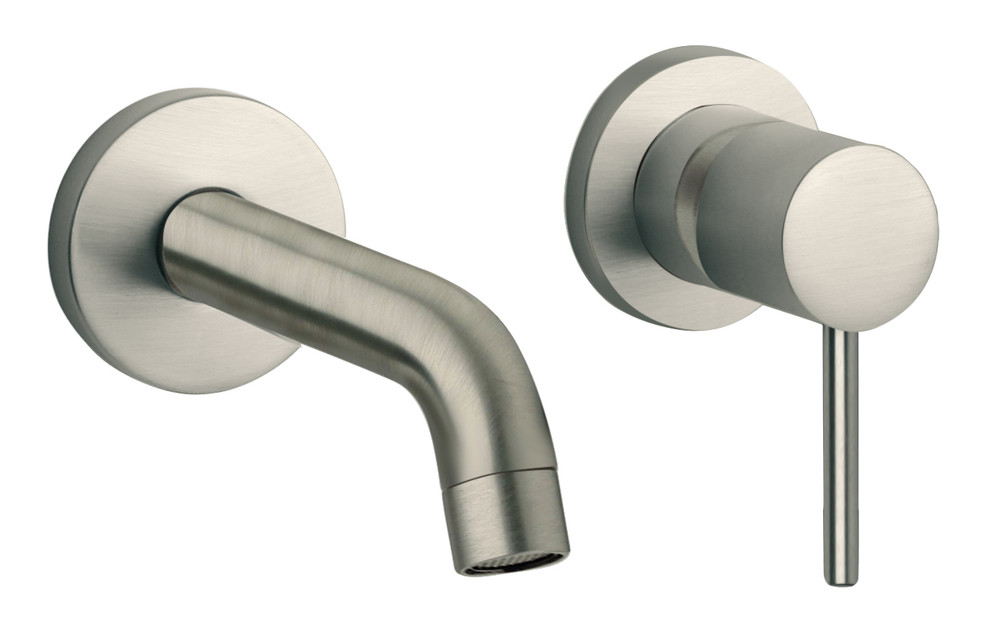 Wall mounted basin mixer