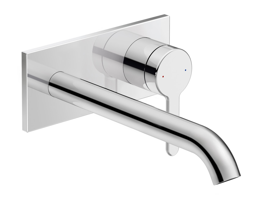 Wall mounted mixer