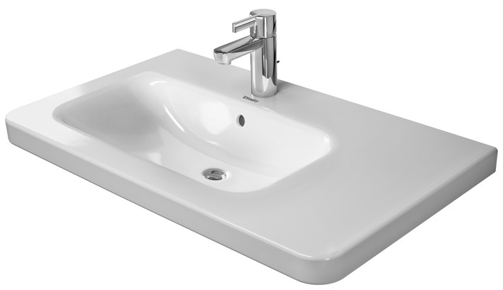 Asymmetric furniture basin