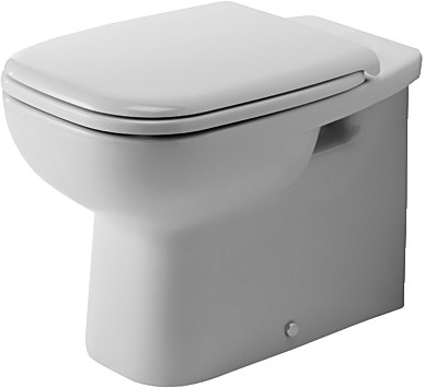 Floor mounted toilet