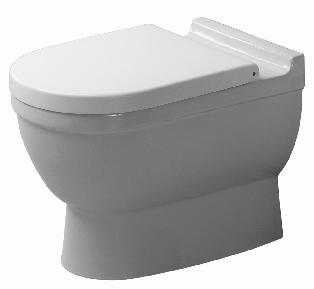 Floor mounted toilet