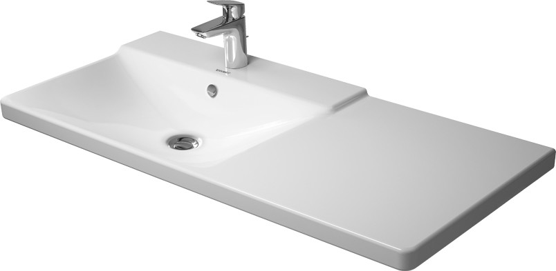 Asymmetric furniture basin