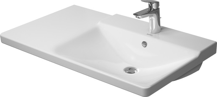 Asymmetric furniture basin