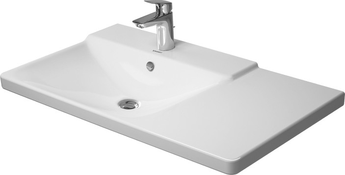 Asymmetric furniture basin