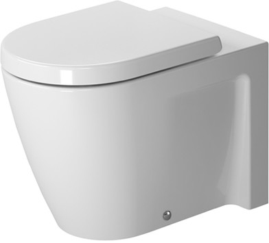 Floor mounted toilet