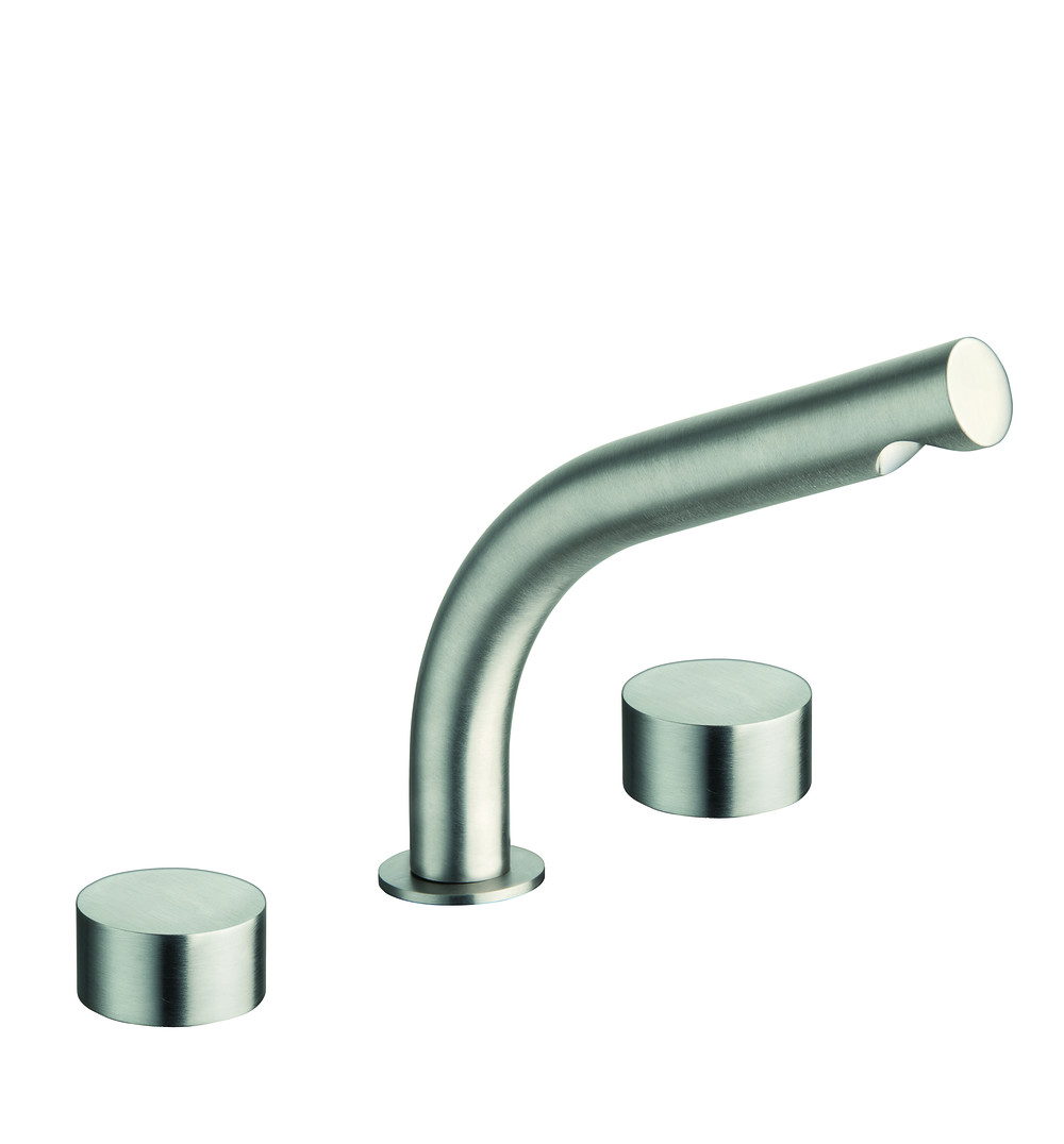 Deck mounted basin mixer