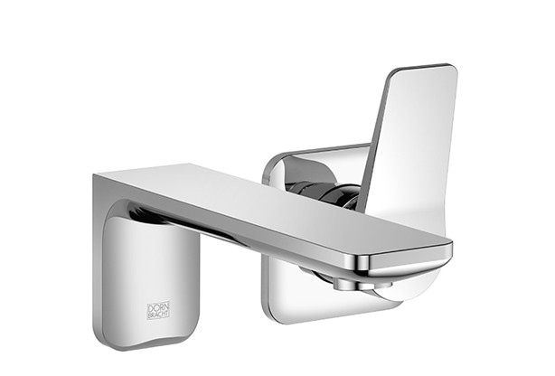 Wall mounted basin mixer