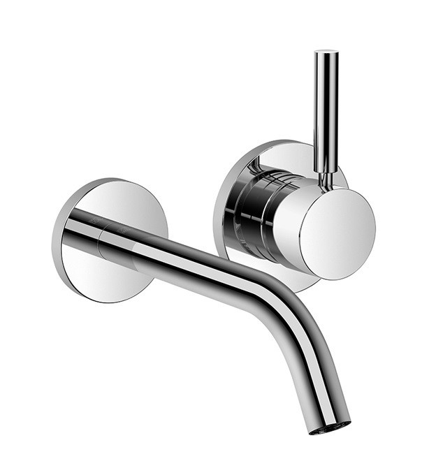 Wall mounted basin mixer