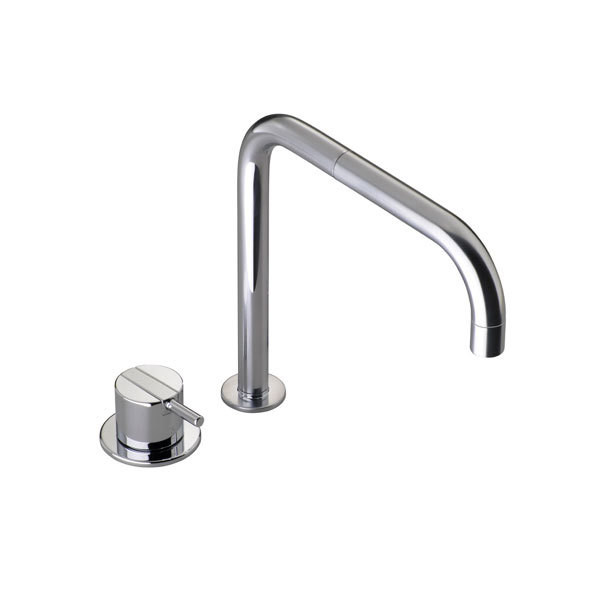 Bench mounted basin mixer