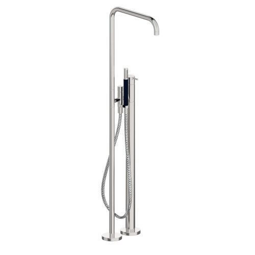 Free standing bath mixer with handshower