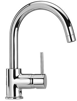 Basin mixer, swivel spout