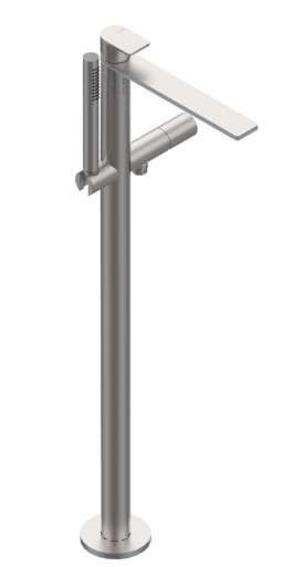 Zazzeri Q316 Freestanding Bath Filler Spout with Handshower