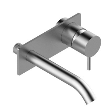 Zazzeri Z316 Built-in Washbasin Spout 160mm with Backplate