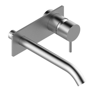 Zazzeri Z316 Built-in Washbasin Spout 190mm with Backplate