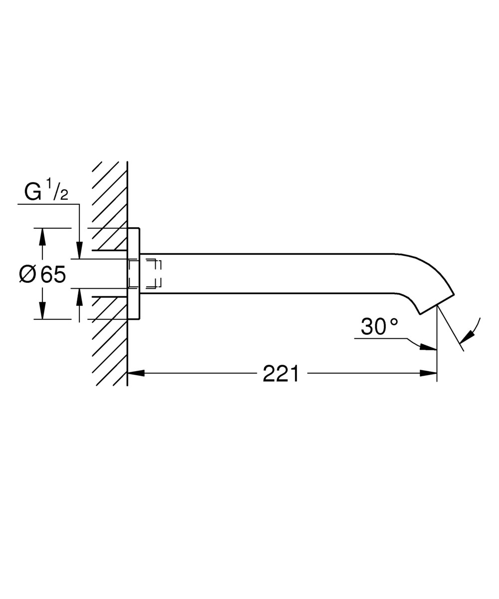 GROHE Essence Bath Spout 221mm
